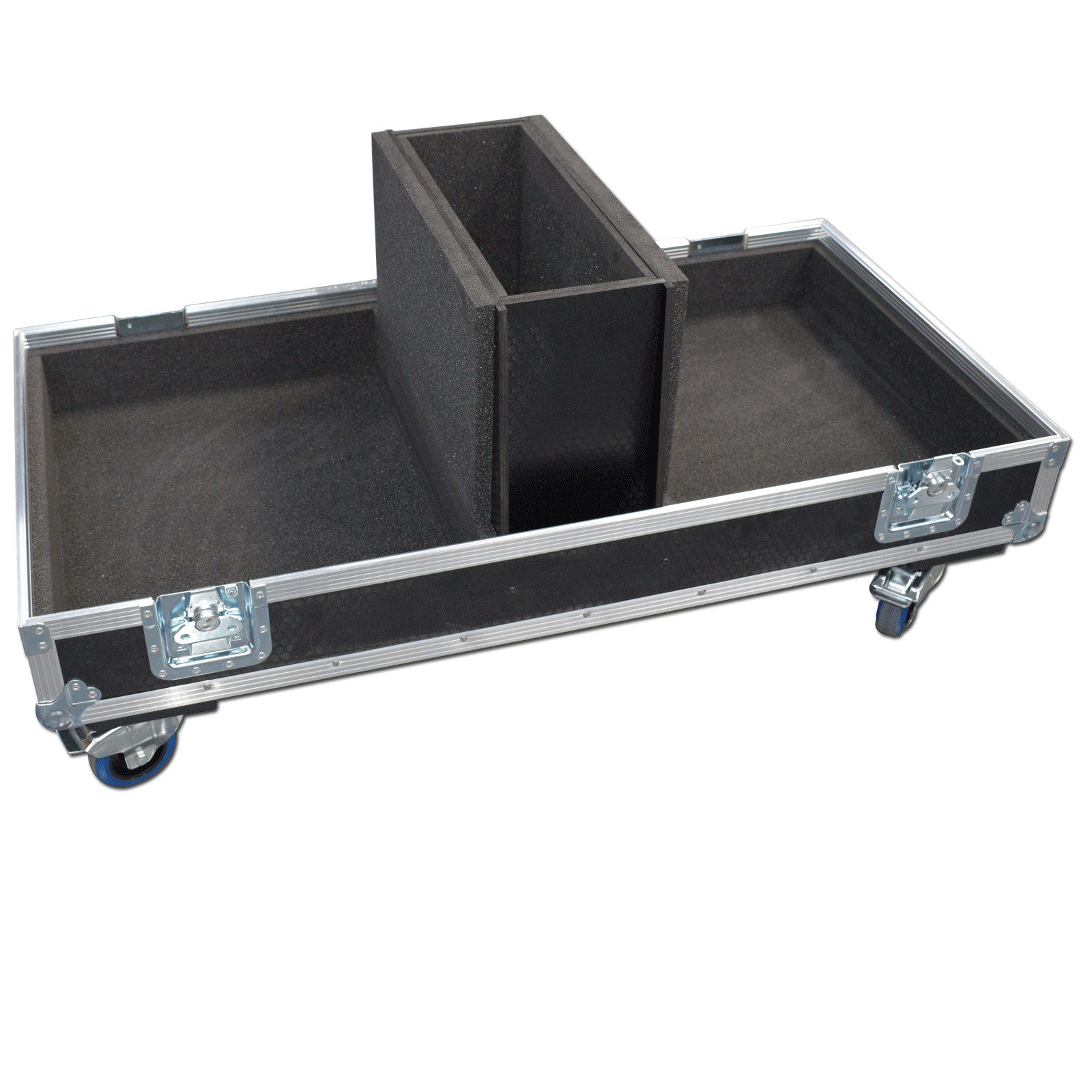 Twin Speaker Flightcase for Nexo PS15-R2 With 150mm Storage Compartment 
